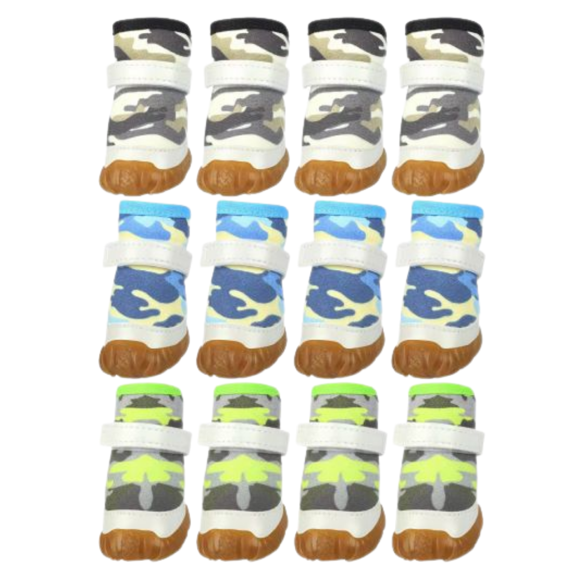 Nunbell Cırtlı Kamuflaj Neopren Köpek Ayakkabısı XSmall