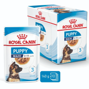 Royal Canin Maxi Puppy Pouch 140 gr x 10 Adet