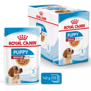 Royal Canin Medium Puppy Pouch 140 gr x 10 Adet