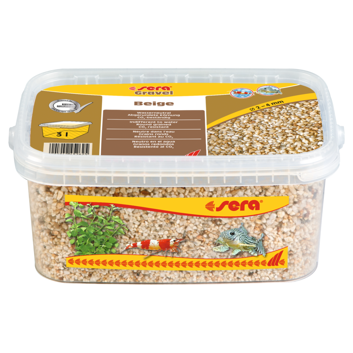 Sera Bej Doğal Akvaryum Kumu 2 - 4 mm 3 L