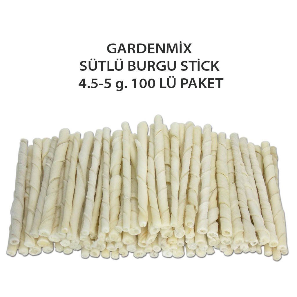 Gardenmix Beyaz Burgu Stick 4.5-5 gr 100 lü Paket