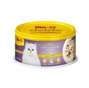Me-O 4175-Delite Konserve Kedi Maması Ton Balığı ve Tavuklu 80 Gr 24 Adet