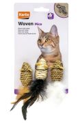Karlie Doğal Fare Kedi Oyuncağı Set 3 Adet 5 Cm
