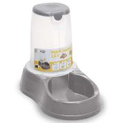 Stefanplast Reserve Kedi Köpek Hazneli Mama Kabı 3,5 L Gri