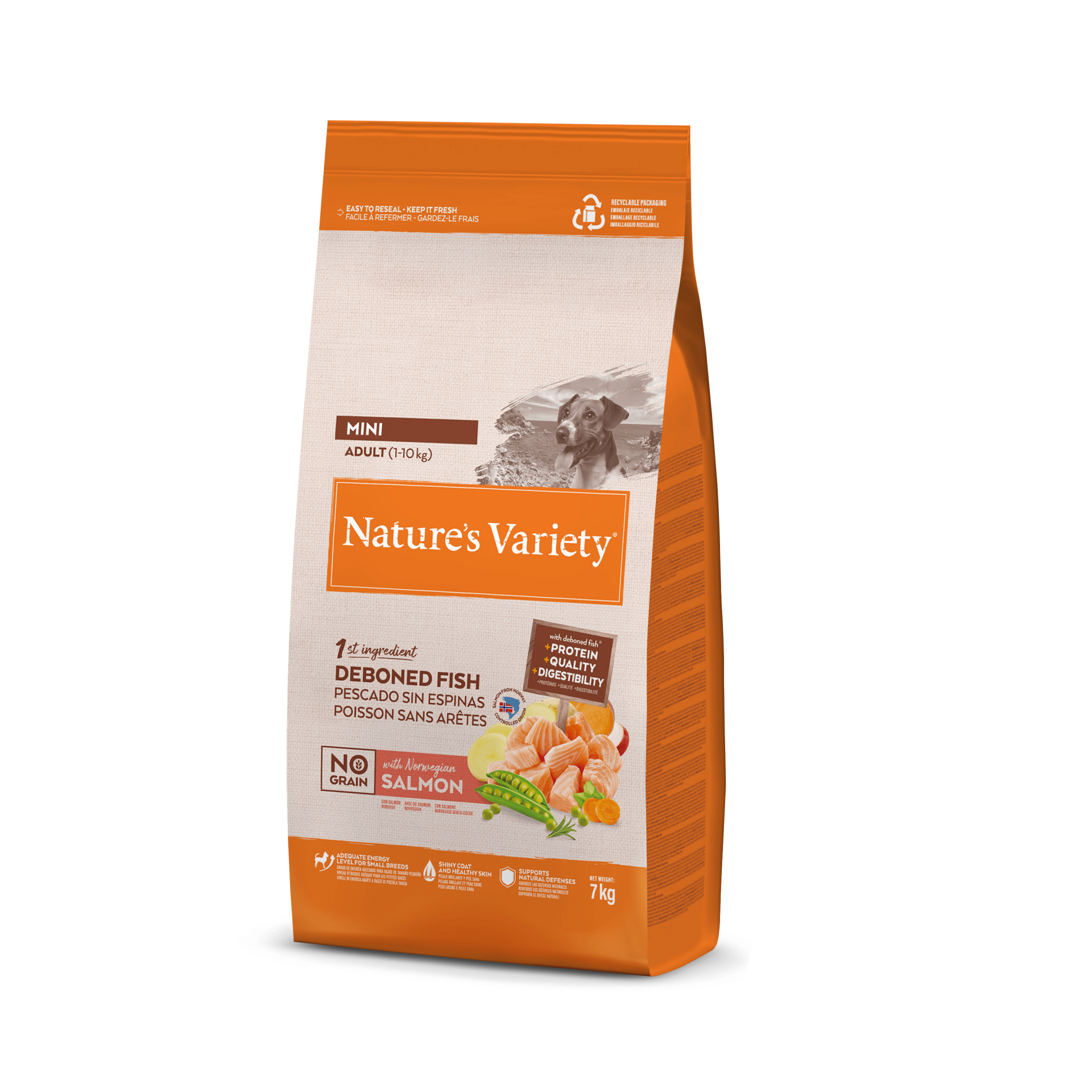 Natuers Variety Dog Mini Adult Salmon 7 Kg