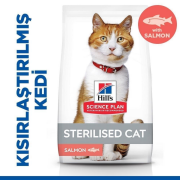 Hills Sterilised Somon Balıklı Kısırlaştırılmış Kedi Maması 13 + 2 Kg