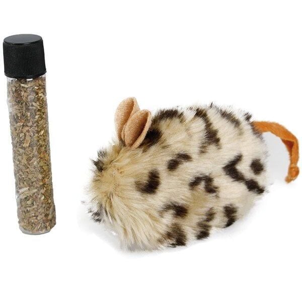 Karlie Kedi Otlu Peluş Fare Kedi Oyuncağı 10 x 4 x 4 cm