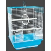 Qiheng Pet Products Kafes H1104A-R Boyalı Yatay Telli 30 x 23 x 39 cm