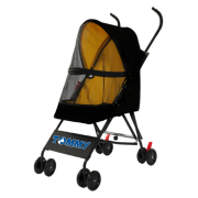 Tommy Evcil Hayvan Arabası Siyah 76.5 x 44 x 99 cm Max 15 kg