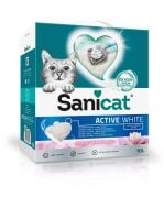 Sanicat Active White Lotus Çiçeği Kedi Kumu 10 L