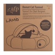 AFP Donut Cat Tunnel  Tünelli Kedi Yatağı Kahverengi 90x90x62 cm