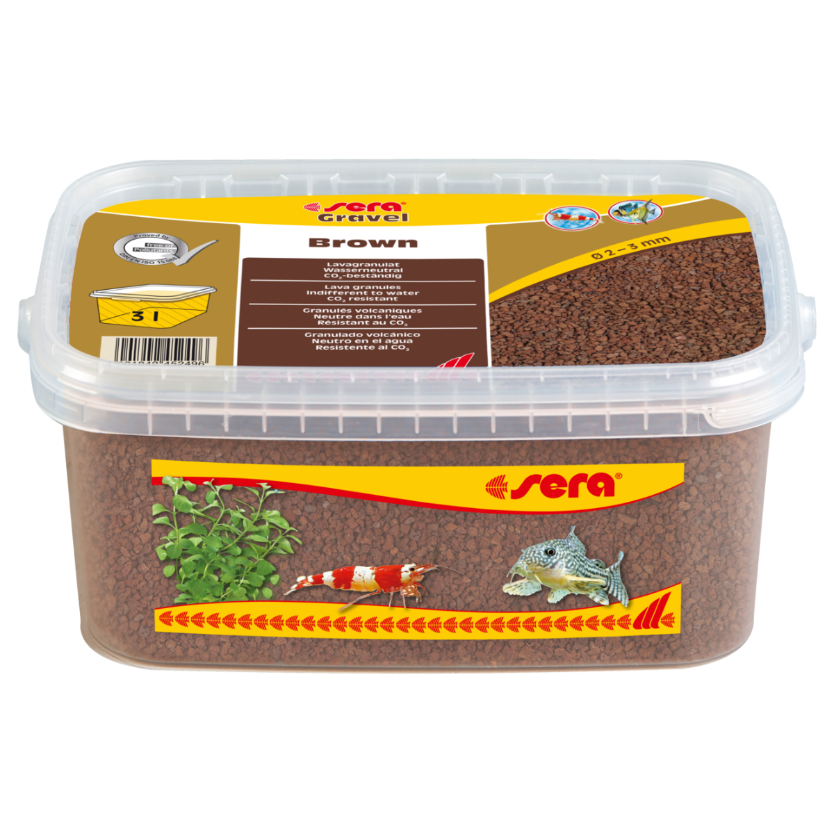 Sera Kahverengi Doğal Akvaryum Kumu 2 - 3 mm 3 L