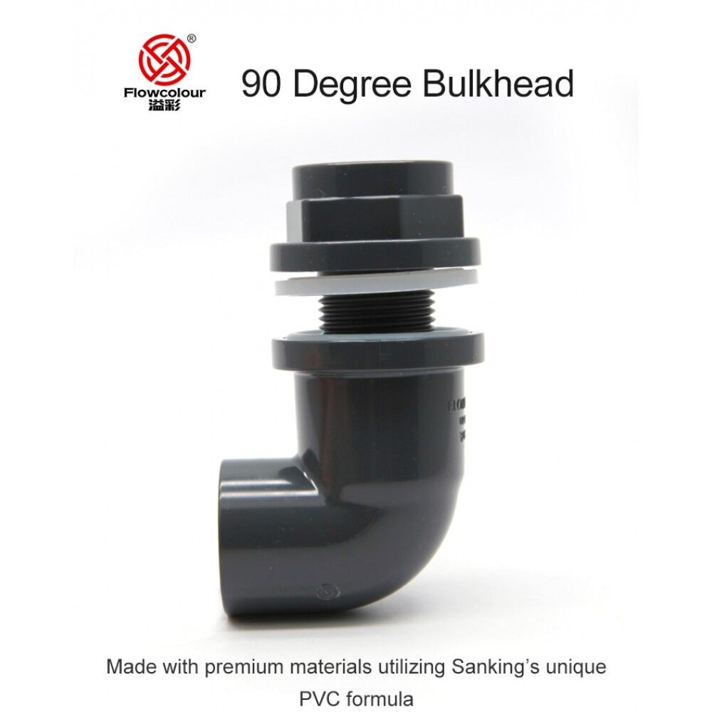 Geçiş Rakoru Eğimli  ( Elbow Bulkhead ) - Gri
