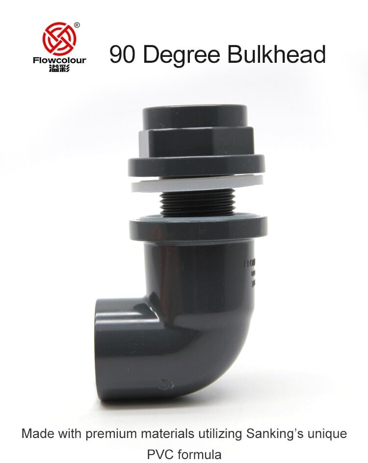 Geçiş Rakoru Eğimli  ( Elbow Bulkhead ) - Gri