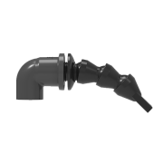 Nozzle Su Çıkış - Siyah - POM - 20 lik