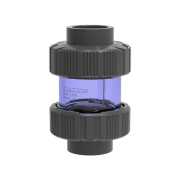 Spring Check Valve - Şeffaf, Beyaz - uPVC - ( Yaylı Kapak )