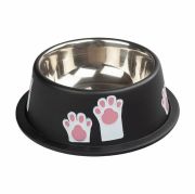 Ankur 4 Cup 1050 ml Pati Desenli Çelik Kedi Mama Su Kabı