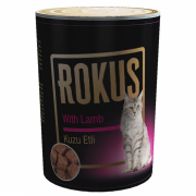Rokus Kuzu Etli Kedi Konservesi 410 gr
