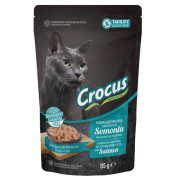 Crocus Tahılsız Kısırlaştırılmış Kedi Somonlu Yaş Mama 85 Gr