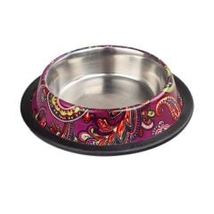 Ankur Asr 64 Oz Hint Desenli Kırmızı Çelik Mama Su Kabı