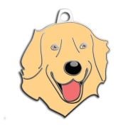 Dalis Pet Tag - Sarı Golden Retriever Köpek Künyesi