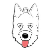 Dalis Pet Tag - Alman Kurdu Köpek Künyesi (Beyaz)