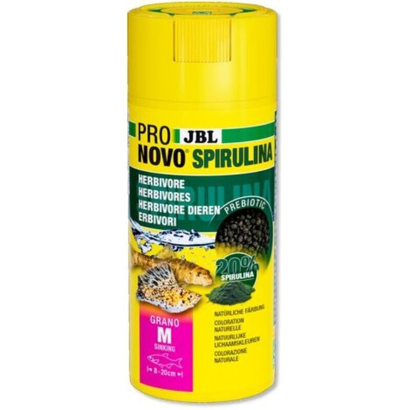 Jbl Pronovo Spirulina Grano M 250 ml Click Kapak