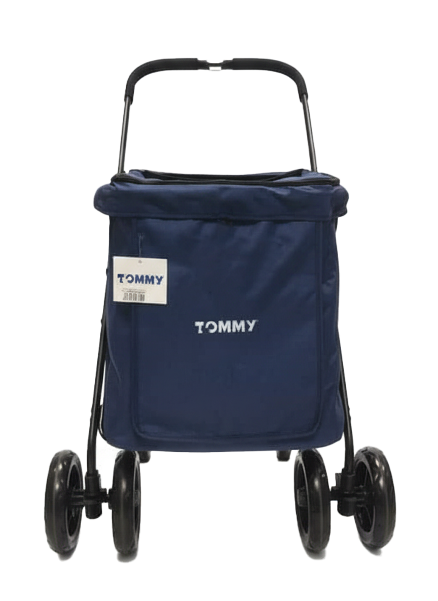 Tommy Evcil Hayvan Arabası Gri Lacivert 102 x 62 x 105 Max 40 kg