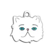 Dalis Pet Tag - Mavi Gözlü Beyaz İran Kedisi Künyesi