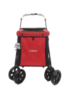 Tommy Evcil Hayvan Arabası Gri Kırmızı 102 x 62 x 105 cm Max 40 kg