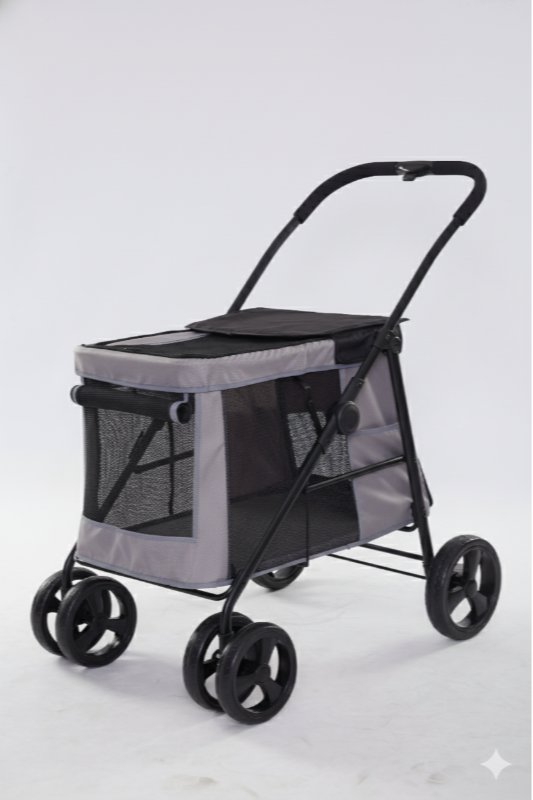 Tommy Evcil Hayvan Arabası Gri 102 x 62 x 105 cm Max 40 kg