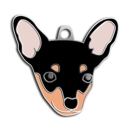 Dalis Pet Tag - Pincher Köpek Künyesi (Siyah)