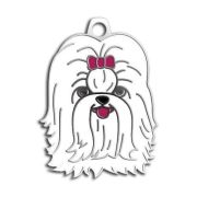Dalis Pet Tag - Shih-Tzu Köpek Künyesi (Beyaz)