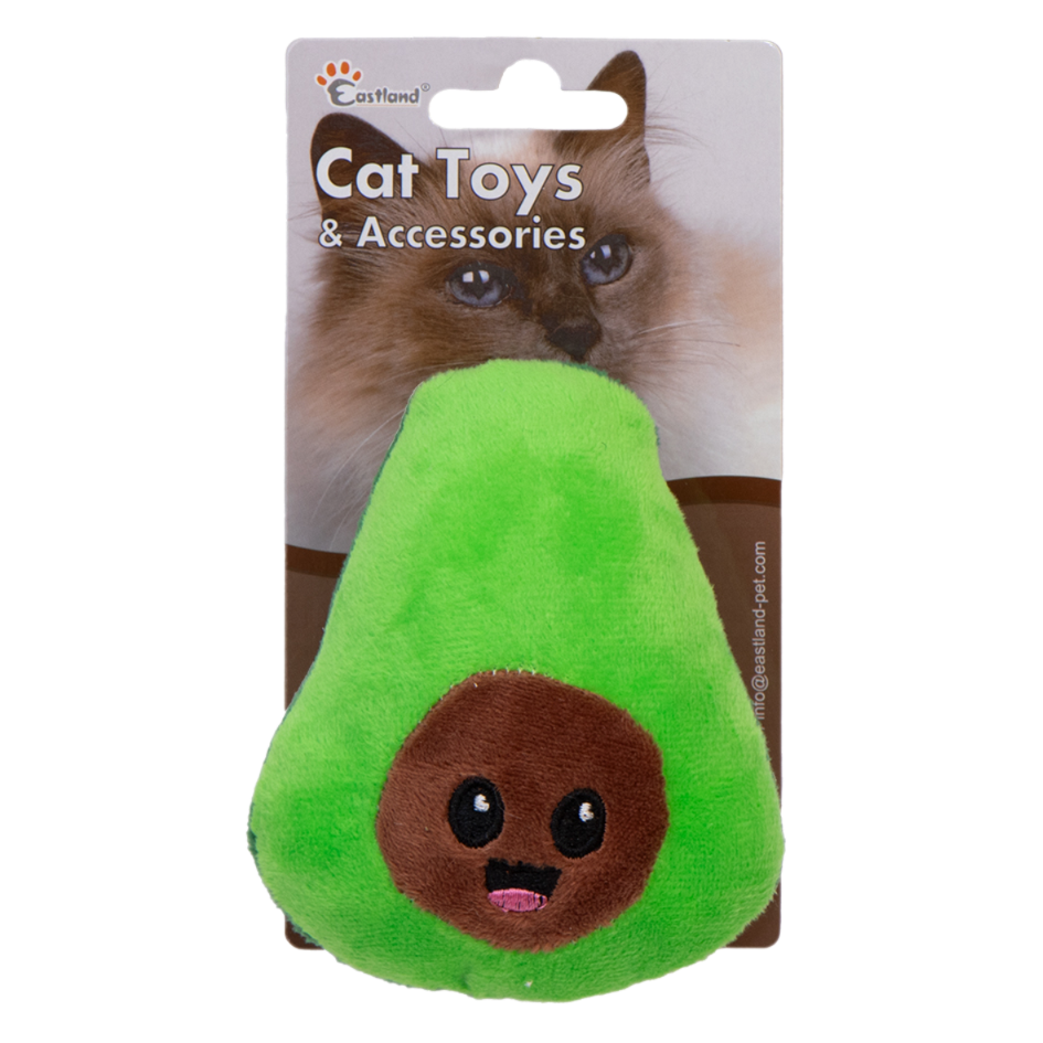 Eastland Catnipli Hışırtılı Peluş Avokado 11,5 cm Kedi Oyuncağı