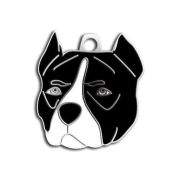 Dalis Pet Tag - Pitbull Köpek Künyesi (Siyah)