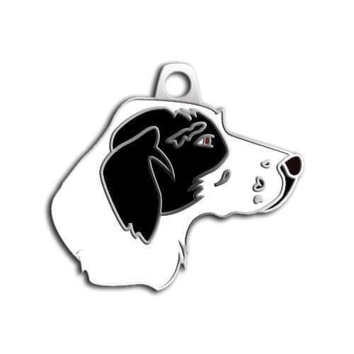 Dalis Pet Tag - Pointer Köpek Künyesi (Siyah/Beyaz)
