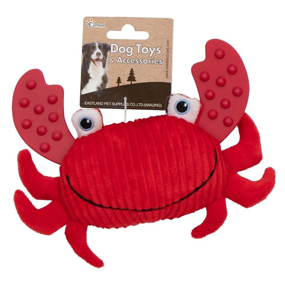 Eastland Peluş Öten Yengeç 11 cm Köpek Oyuncağı