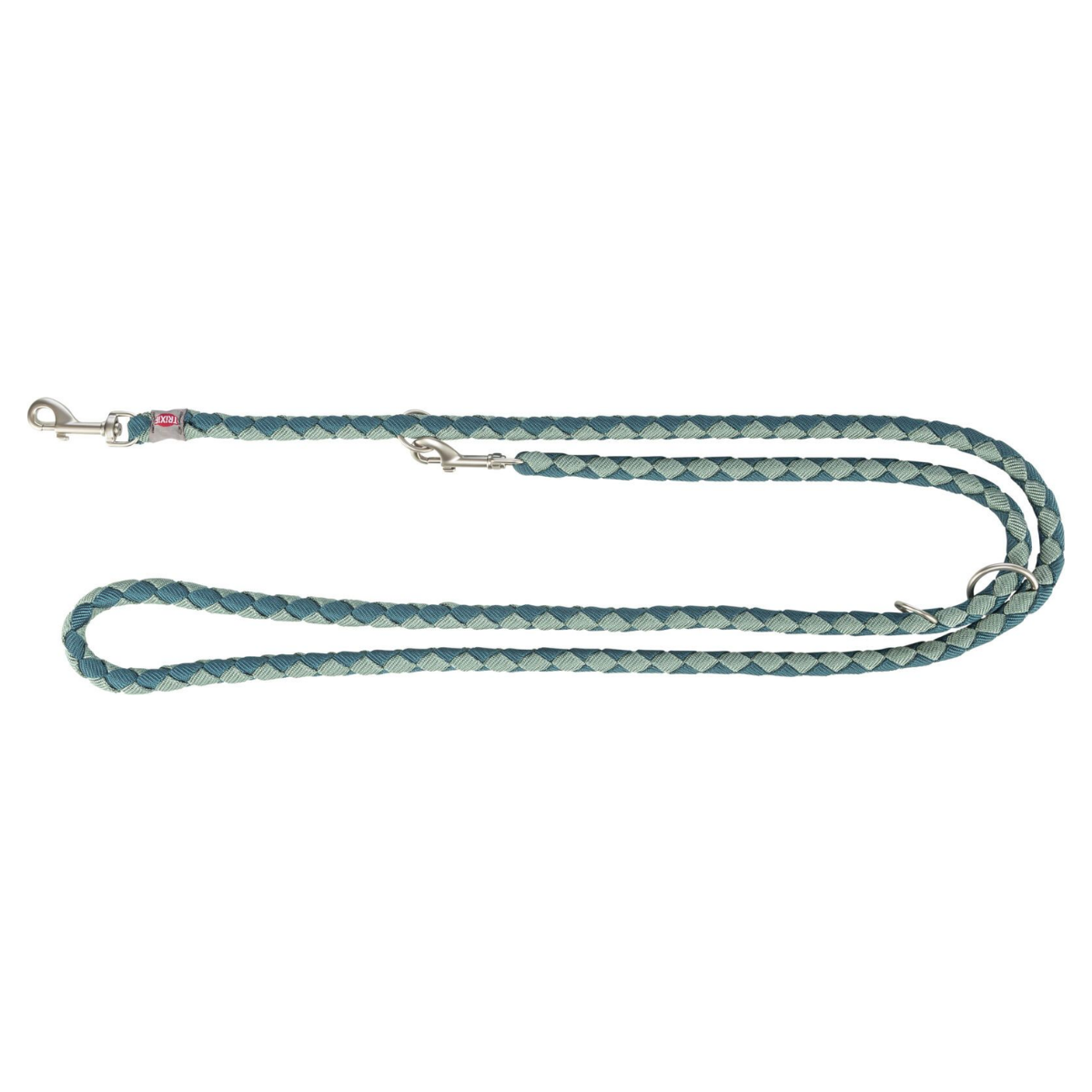 Trixie Cavo Ayarlanabilir Köpek Gezdirme Kayışı S - M, Petrol Mavisi - Adaçayı Yeşili, 2 M x 12 Mm