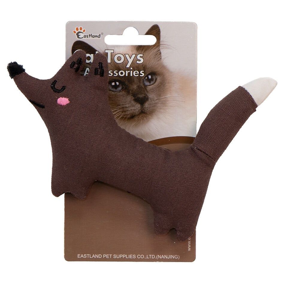 Eastland Catnipli Hışırtılı Peluş Tilki 16,5 cm Kedi Oyuncağı