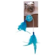 Eastland Tüylü Zilli Plastik Top 4 cm Kedi Oyuncağı