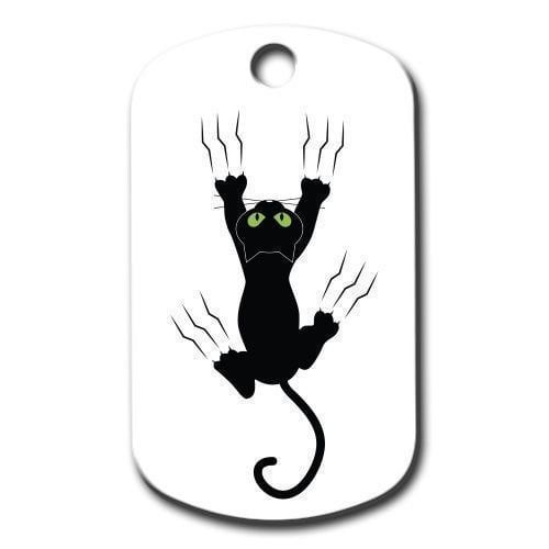 Dalis Pet Tag - Tirmanan Kedi Desenli Kedi Köpek Künyesi