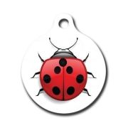 Dalis Pet Tag - Uğur Böceği Yuvarlak Kedi Köpek Künyesi