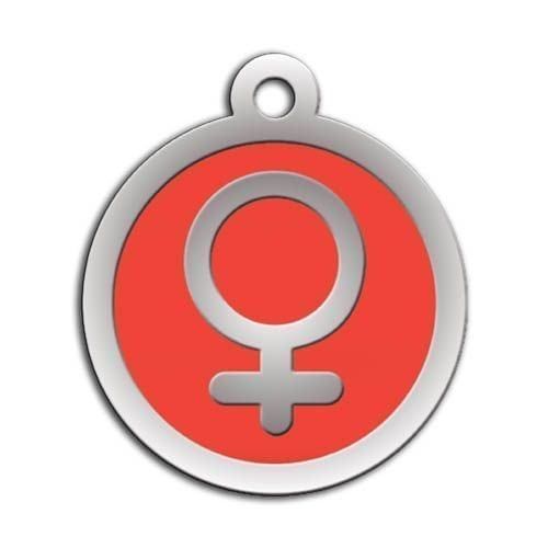 Dalis Pet Tag - Mineli Kadin Sembol Desenli Künye