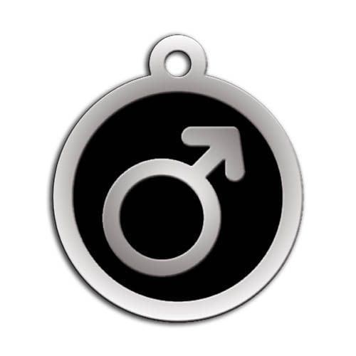 Dalis Pet Tag - Mineli Erkek Sembol Desenli Künye