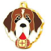 24 Ayar Altın Kaplama St. Bernard Köpek Künyesi