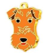 24 Ayar Altın Kaplama Fox Terrier Köpek Künyesi