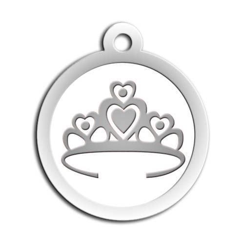 Dalis Pet Tag - Mineli Seri Taç Desenli Künye