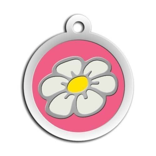 Dalis Pet Tag - Mineli Seri Papatya Desenli Künye