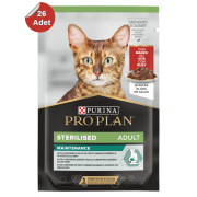 ProPlan Biftekli Steril Pouch Kısır Kedi Konservesi 85 Gr x 26 adet
